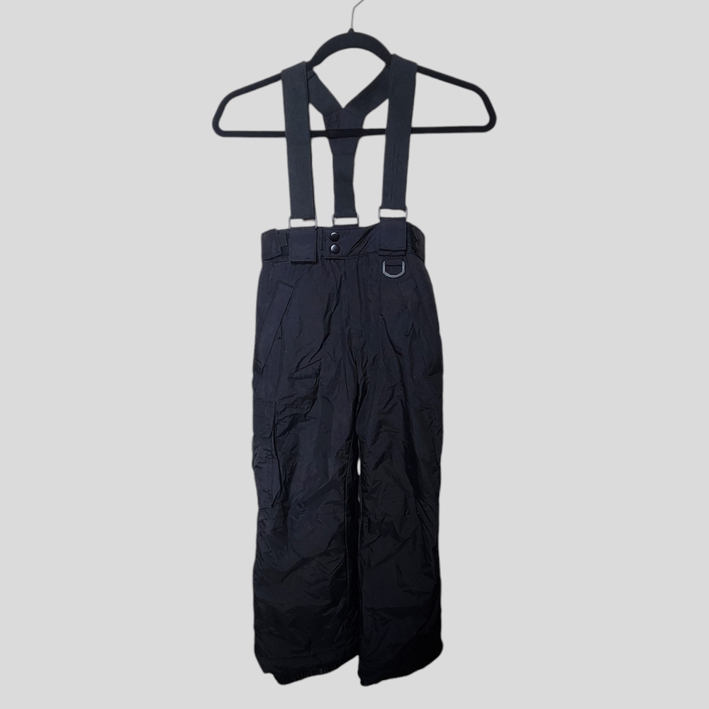Sport Essentials Kids Black Suspender Snow Pants